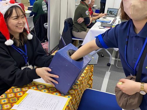 相談後は栗山町の銘菓を知ってもらうアトラクションをご用意。