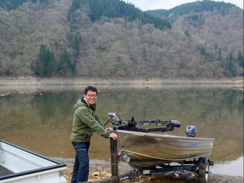 藤原さん（移住者）フィッシングガイドとして活躍中