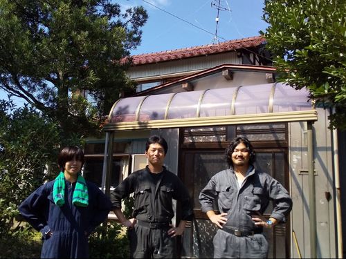 同期の協力隊も手伝ったくれた！