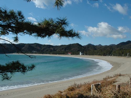 こちらは日本百名浜に選ばれた弓ヶ浜