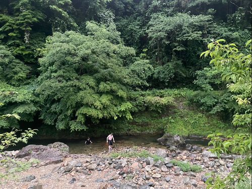 新しいサウナ施設から続く滑川
