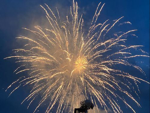 平取高校学校祭前夜祭の花火大会