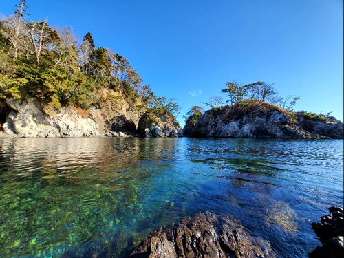 冬の澄んだ海は、眺めるだけで最高のリフレッシュになります。