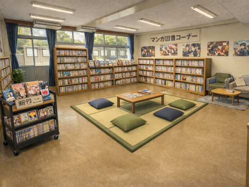 アニメ・漫画図書館（※イメージ）