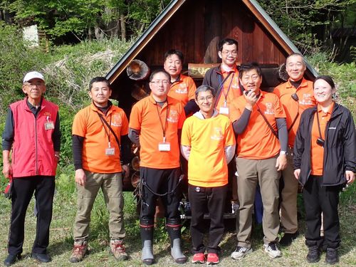 奥越高原青少年自然の家の職員の皆さん。共に現場で活動していただくことになります。