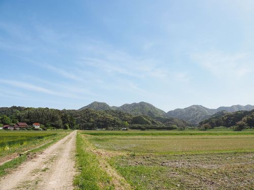 原さんのほ場は、山口県なのに「北の国から」のテーマを歌い出したくなるような場所！