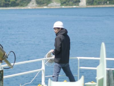 航海士。静かだが、スケールが大きく、ダイナミックでカッコいい仕事です。