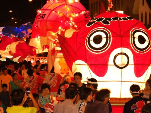 柳井金魚ちょうちん祭りの風景