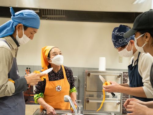 川上村で地域のお母さんたちと郷土料理を一緒に作て食べる研修会を開きました☺︎