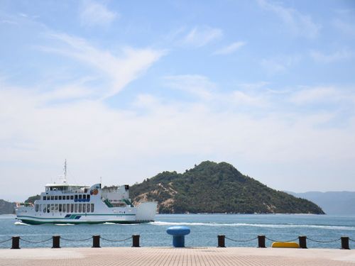 玉野市宇野港からの景色