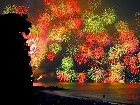 全国的にも有名な大迫力の「熊野大花火大会」
