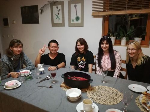 チェコでの友人との食事会