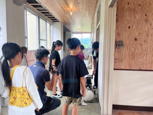 旧マキノ北小学校在原分校取材のようす