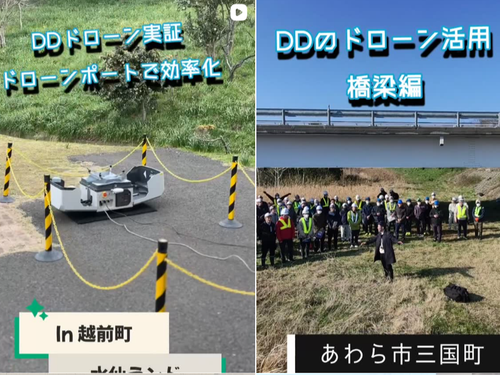 ドローンを活用した実証実験をコーディネート