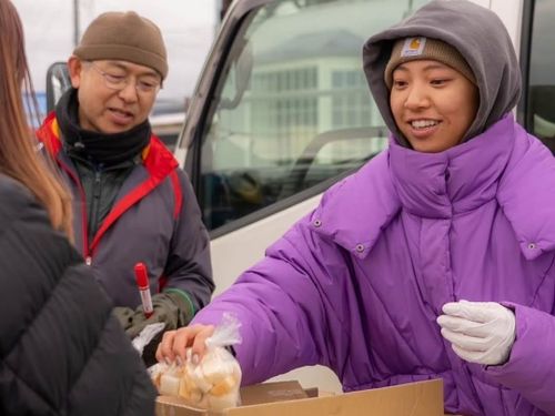 冬のイベント対応（湊地区・写真右）
