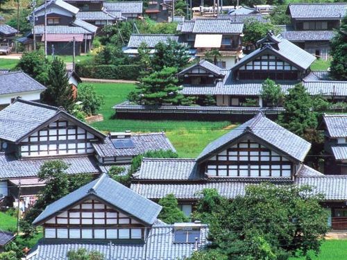 宮崎地区の住宅風景