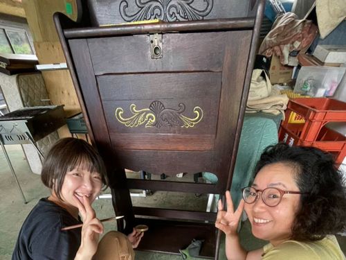 アンティーク家具のお色直し♡