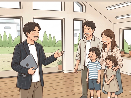 お客様は新築一戸建てを契約し、引き渡し・お引越しを待っている方。