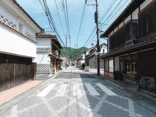旧市街地にある江戸時代につくられた町「新見御殿町（にいみごてんまち）」