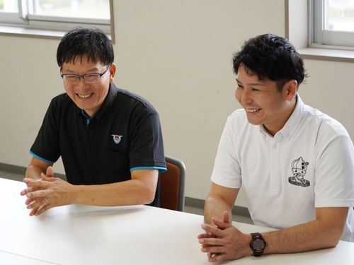担当職員の本山 ／松尾（佐賀県白石町役場　新しい学校づくり課）
