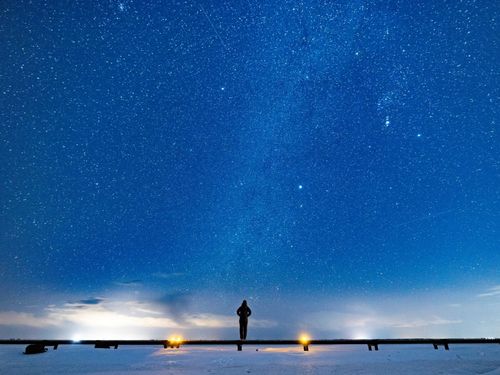 野付半島で見れる満点の星空。地元民でもハッと息を呑むほど綺麗です。