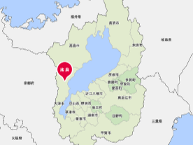 大津市の北部、比良