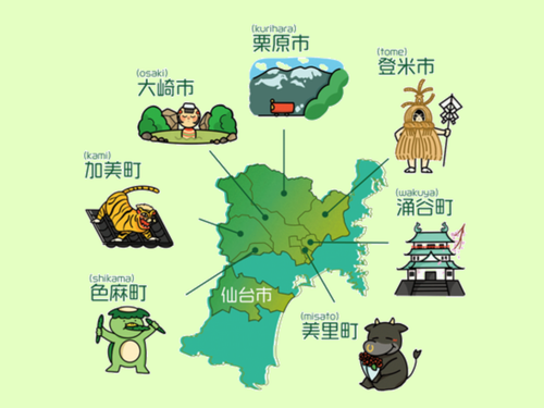 県北の7つの市町村からなるみやぎ県北セブン！