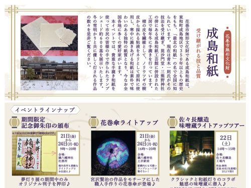チラシ裏側上部