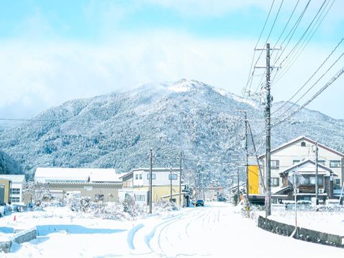 智頭町の冬景色