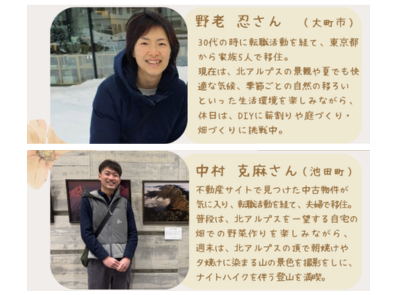 ゲストのご紹介/大町市：野老さん・池田町：中村さん