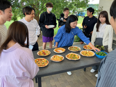 石窯ピッツァ作り体験🍕