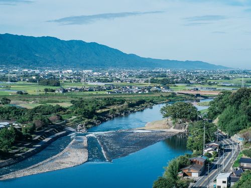 水の恵みあふれる朝倉市（写真は筑後川中流域にある山田堰）