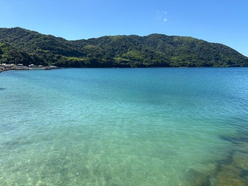 瀬戸内海の青い海に感動！