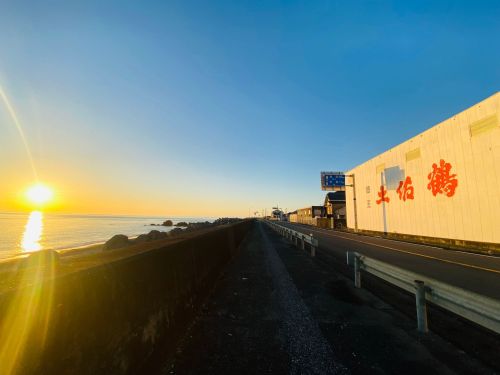土佐湾の夕焼け