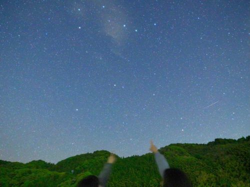 星空観察会の様子
