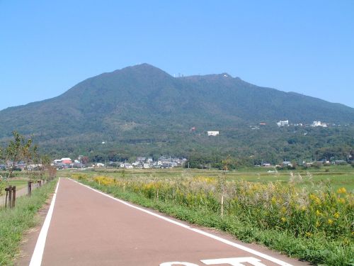筑波山を背景にサイクリング♪