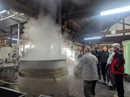 「五輪峠」焼酎仕込みの説明