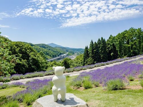 野外美術館のある芸術の町です！