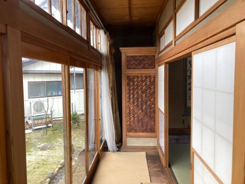 えんがわが特徴的。茶室にもなります。