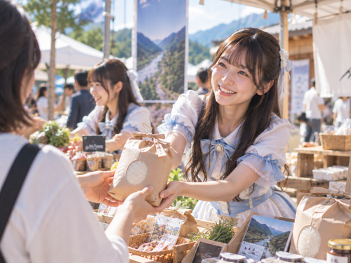 市内外でPRブースで活動、ステージに立つなど。