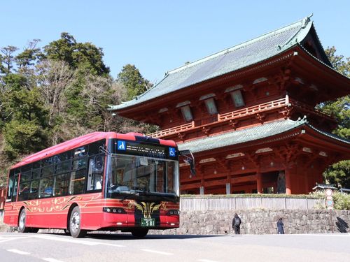 高野山の山内を走る路線バス