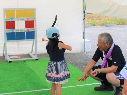 2024年7月にはアーチェリー競技模擬体験も開催しました！
