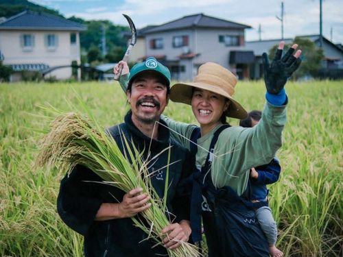 先輩移住者ゲスト：萩原さん（写真左）