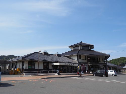道の駅ゆとりパークたまがわ。協力隊OBの飲食店もあります。