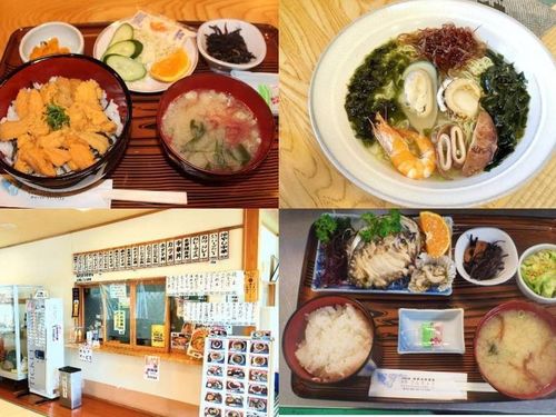 地元の方に愛される多彩な食堂メニュー。時には季節の海産物も！