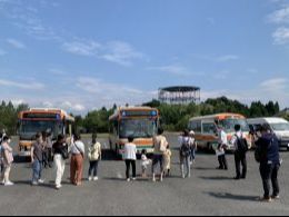 バスの運転体験会（女性限定の回）の様子