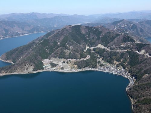 上空からみた西浅井地域