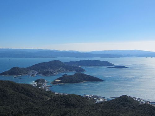 天草の穏やかな海と島々