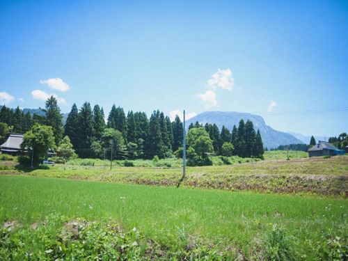 「いちのまい」が作られている市野々集落。標高400mの集落から海が見えます。