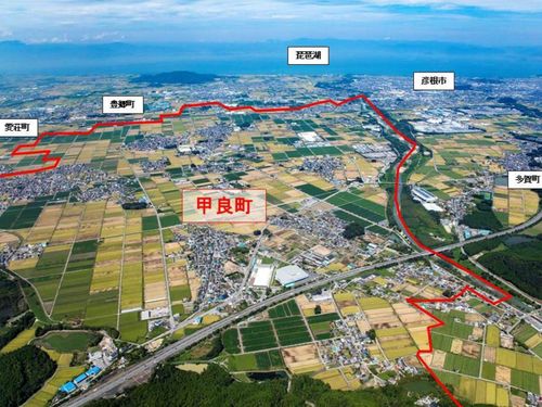 滋賀県甲良町近辺航空写真